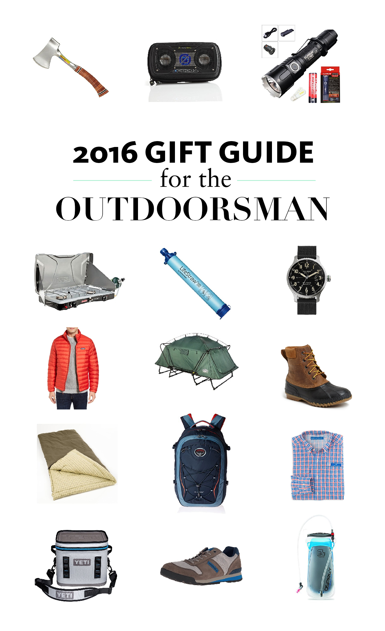 2016 Gift Guide for the Outdoorsman - Snapshots & My Thoughts by Ailee  Petrovic // Powered by chloédigital